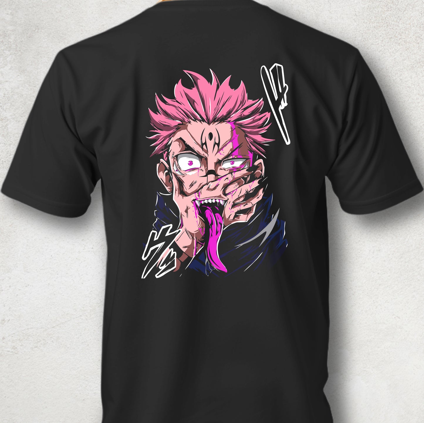 Sukano Jujutsu Kaisen Black Anime T-Shirt – Printed Tee