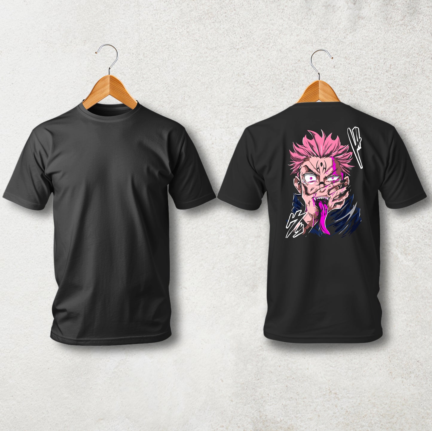 Sukano Jujutsu Kaisen Black Anime T-Shirt – Printed Tee